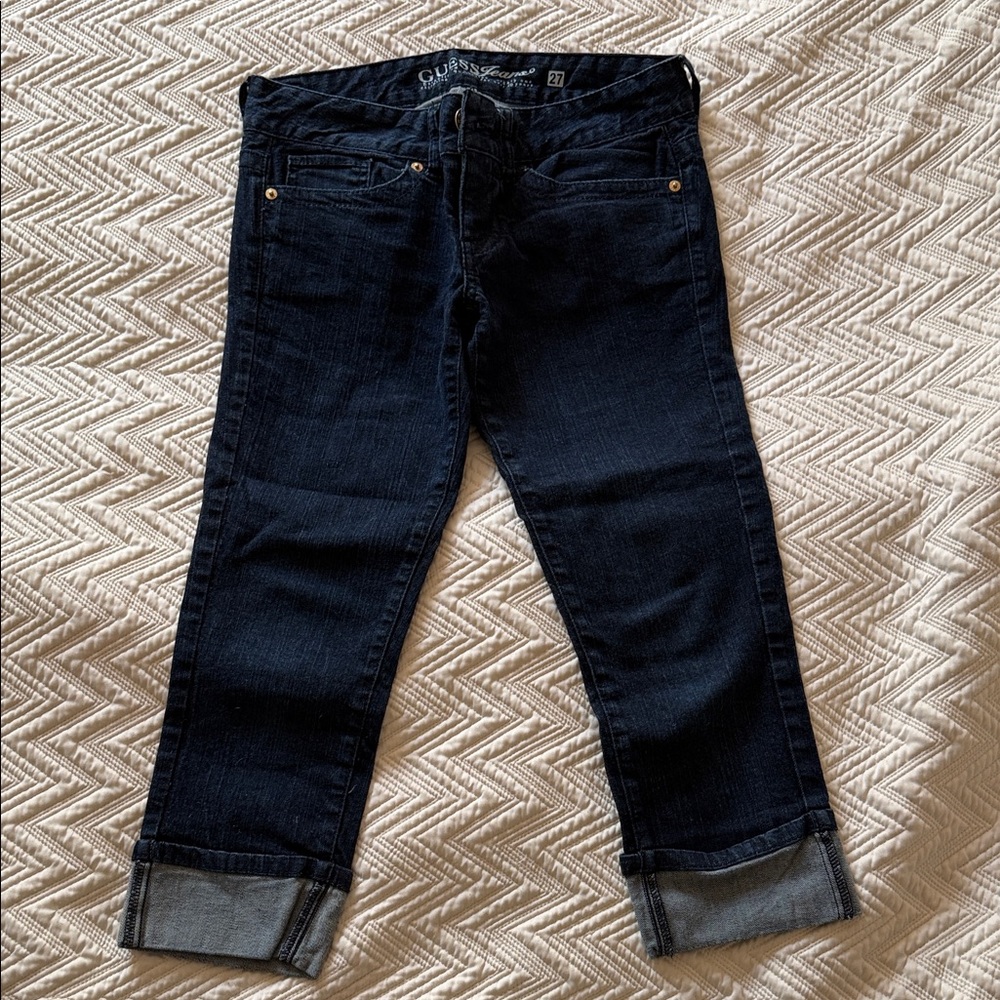 Guess Dark Indigo Cropped Women's Jeans